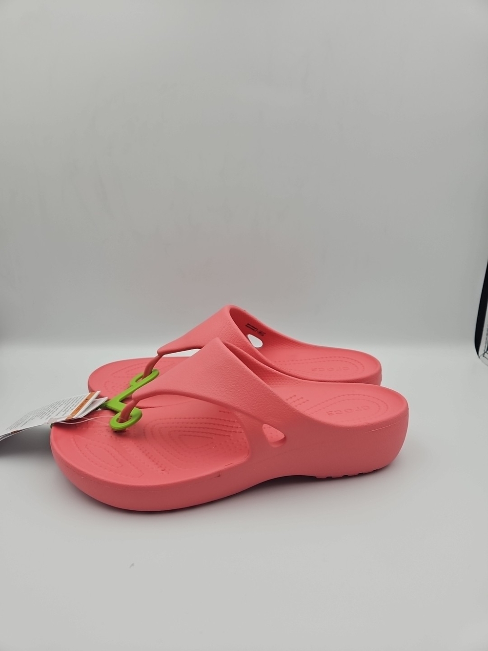 Coral Pink Platform Flip Flop Sandals